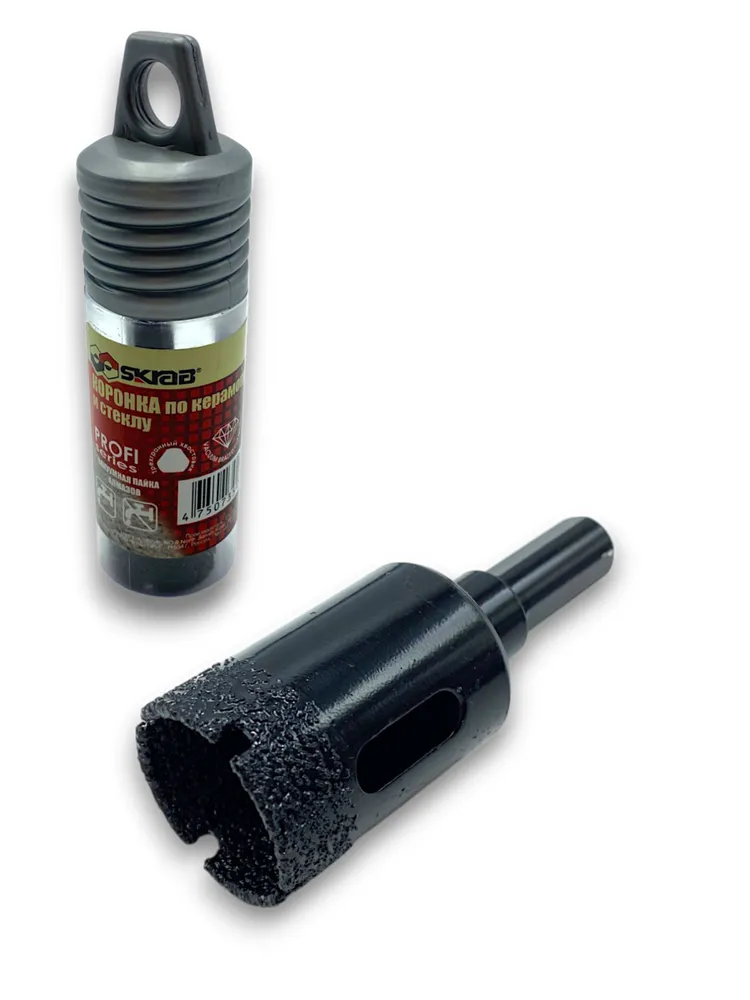 Коронка алмазная по керамограниту 25мм PROFI 1/4" SKRAB 31125