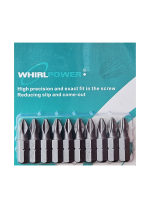 Биты PH2 x 25 набор 10 шт Whirlpower-43662