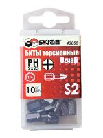 Биты PH 2 x 25 мм 10шт ТОРСИОННЫЕ 43855