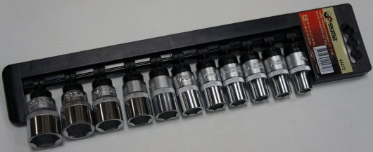 Торцевые головки 10-22 мм 1/2" набор 11 предметов SKRAB 44472