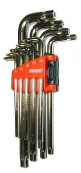 Набор ключей TORX Т15-Т55 9 штук хром-ванадий средние 44711