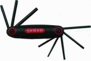 Ключи TORX набор 8 шт Т9-Т40 хром-ванадиевая сталь SKRAB 44709
