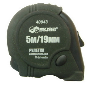 Рулетка 3 м x 19 мм три фиксатора SKRAB 40042