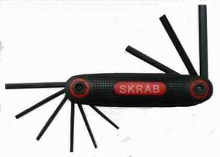 Ключи шестигранные набор 9 шт 1/16" - 1/4" хром - ванадиевая сталь SKRAB 44708